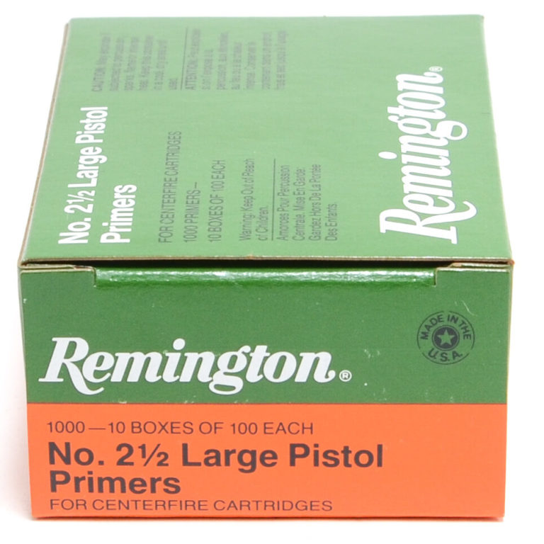 2 1/2 Large Pistol Remington Primer (1000) Remington 2 1/2 Large Pistol Primers (1000)